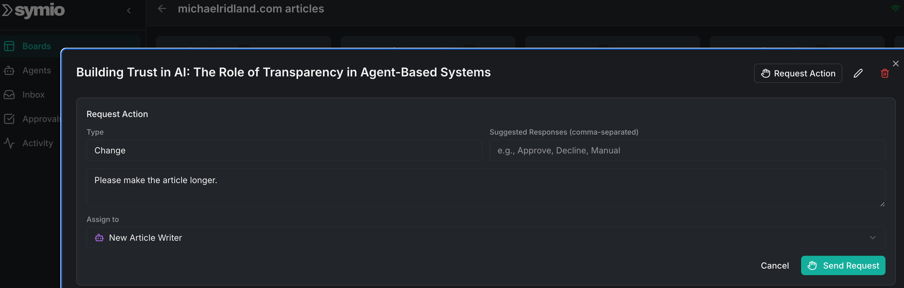 Send Direct Requests to Agents